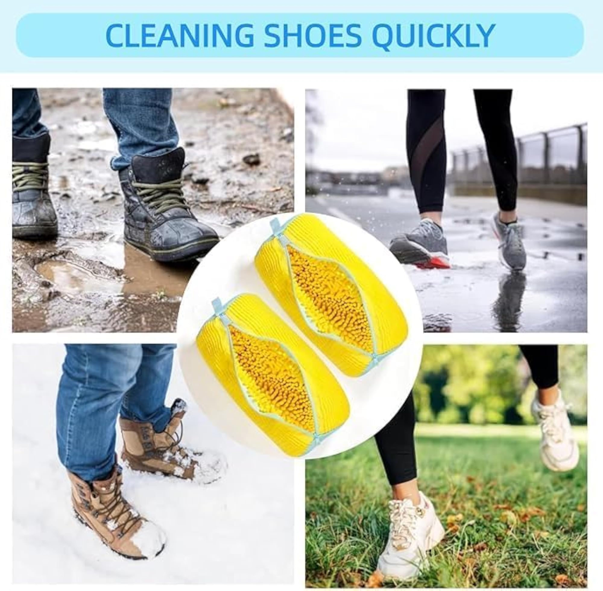 Deep Cleaning Laundry Shoe Cleaning Bag, Reusable for Sneakers